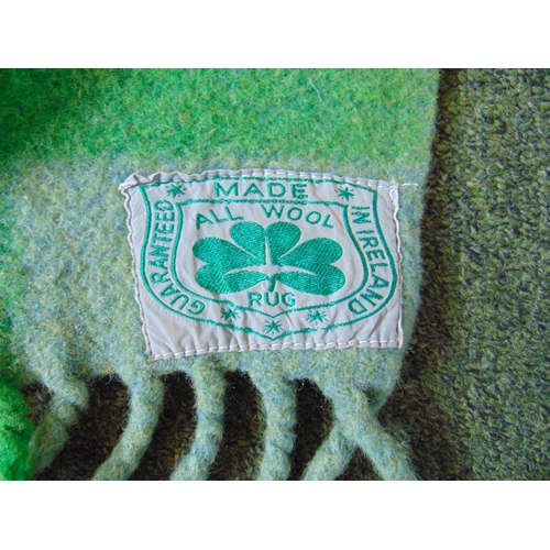 276 - Irish woollen blanket. 62 x 55