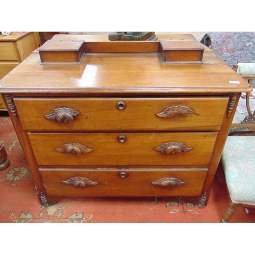 295 - Mahogany dressing chest, together with a similar dressing table.