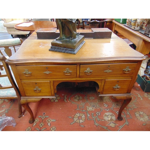 295 - Mahogany dressing chest, together with a similar dressing table.