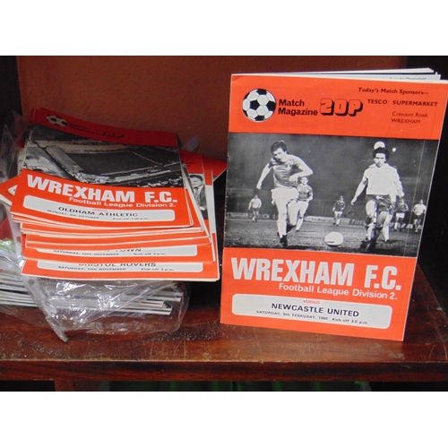 36 - Collection of Wrexham FC programmes, 1979 onwards.