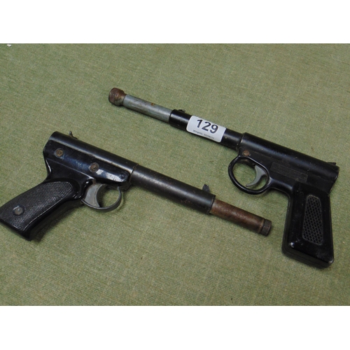 129 - Two Harrington 'The Gat' pistols.