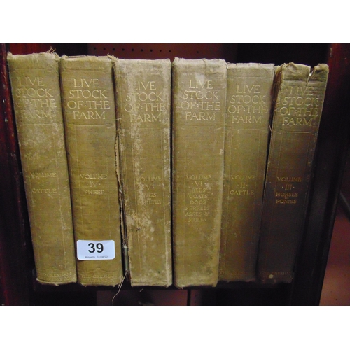 39 - Six vintage volumes, Livestock of the Farm.