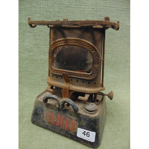 46 - Vintage 'Bright' paraffin stove.