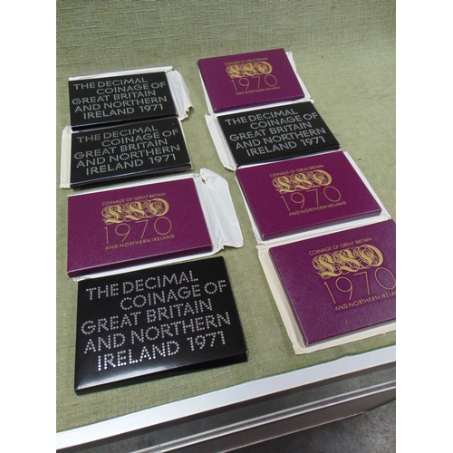 67 - Four Royal Mint Numismatic Bureau proof coin proof sets, Coinage of Great Britain and Northern Irela... 