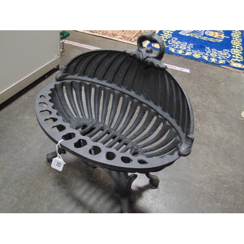 68 - Cast iron fire basket.