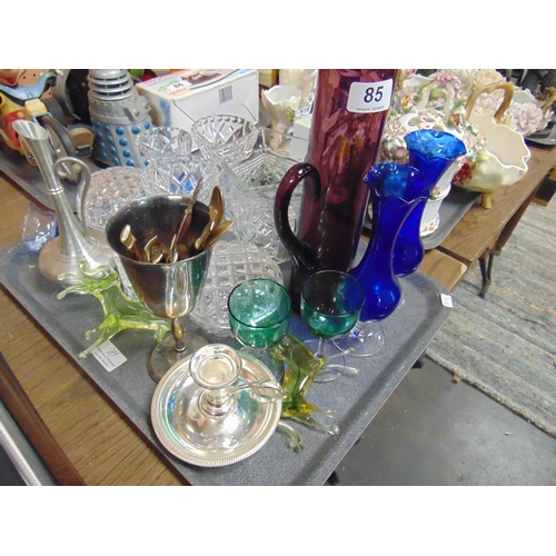 85 - Various glassware.