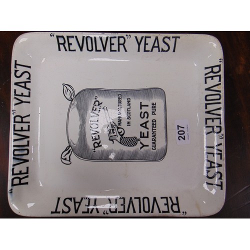 207 - Revolver Yeast advertising bread dish.