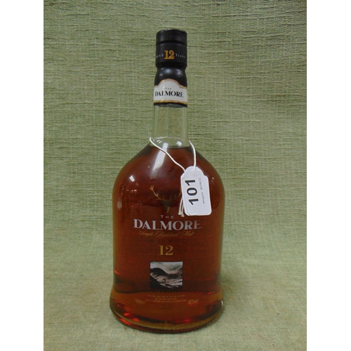 101 - 1 Litre bottle of The Dalmore Single Highland Malt Scotch Whisky Aged 12 Years.