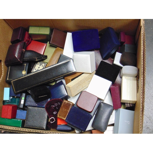 102 - Large quantity of empty jewellery boxes.