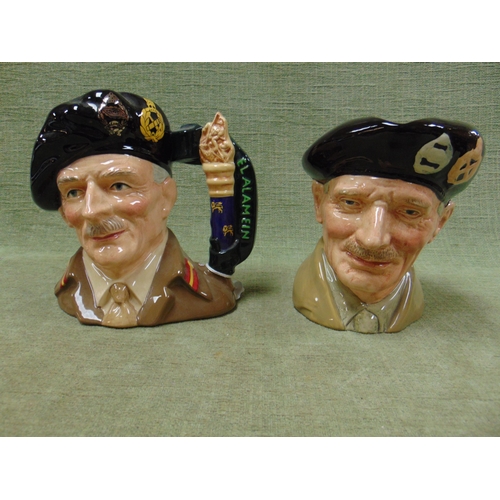 141 - Two Royal Doulton character jugs, Monty D6202 and Field Marshall Montgomery D6908 The El Alamein Edi... 