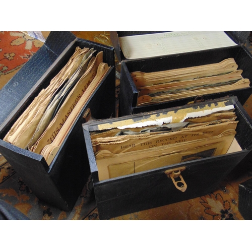 206 - Quantity of vintage records, contained in three cases.