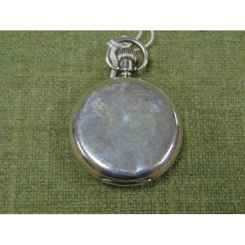 41 - Thomas Russell & Sons silver cased open faced pocket watch, top wind.