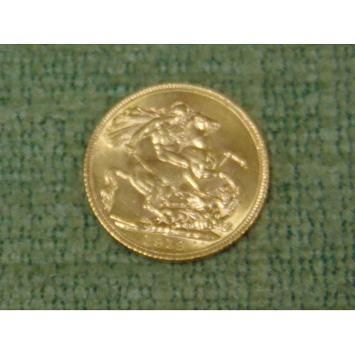 5 - George V 1912 gold Sovereign.