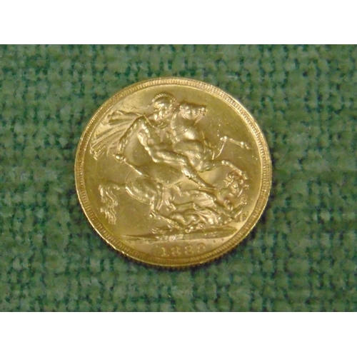 6 - Victoria 1889 gold Sovereign.