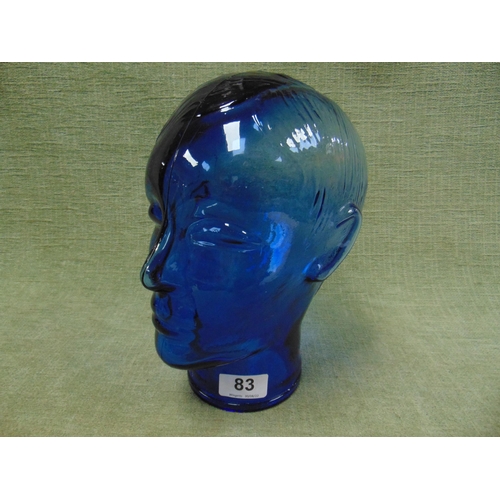 83 - Blue glass head.