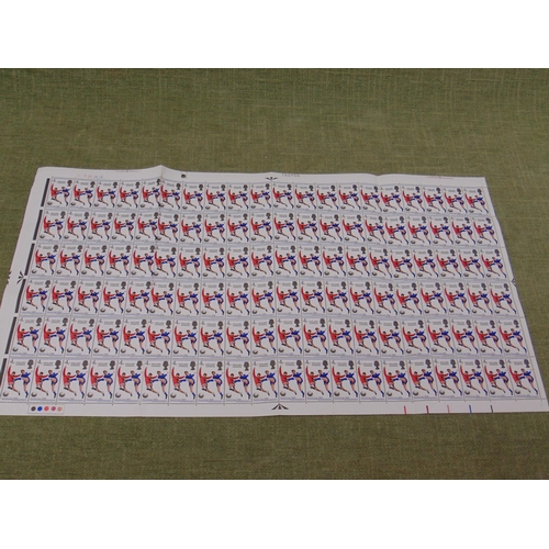 8 - Full sheet of 120 1966 4d World Cup stamps.