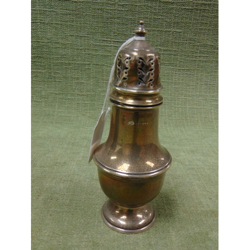 143 - Silver sugar caster, maker Adie bros Ltd Birmingham 1946, 6.5