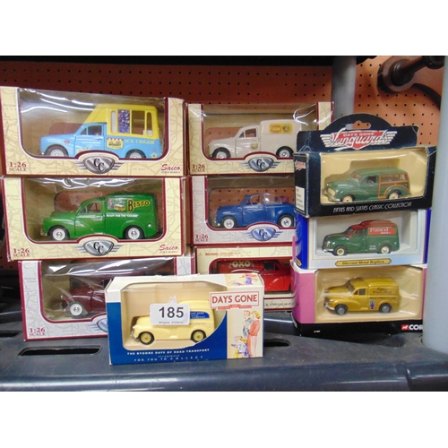 185 - Ten boxed collectable model vehicles, Corgi/Lledo , etc.