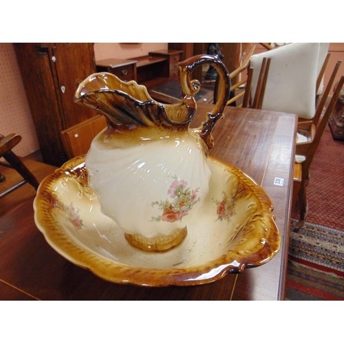 192 - Reproduction jug and bowl set.