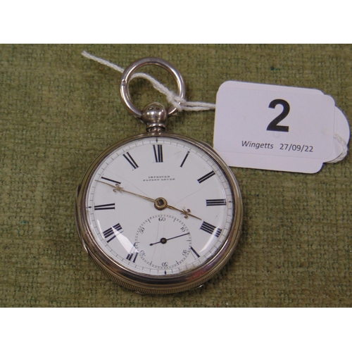 2 - John Wainwright , Ormskirk Silver cased pocket watch, having fusee movement. HM  Chester 1869.