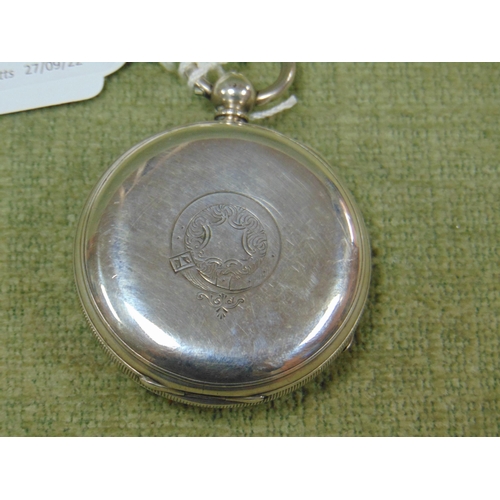 2 - John Wainwright , Ormskirk Silver cased pocket watch, having fusee movement. HM  Chester 1869.