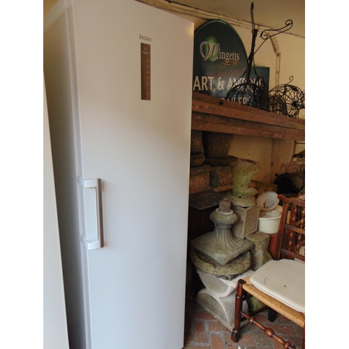 377 - Haier upright freezer.