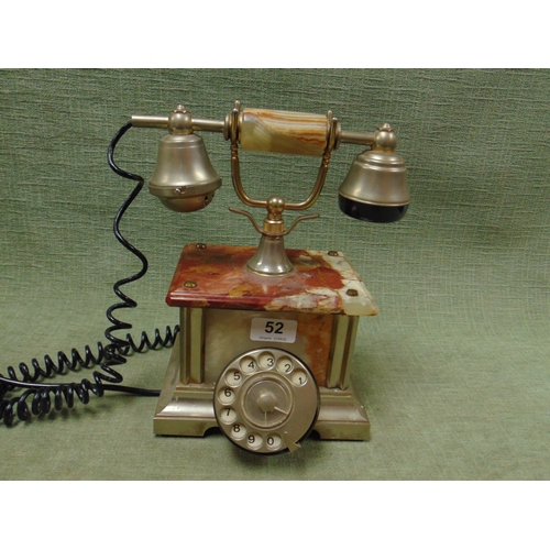 52 - An onyx telephone.