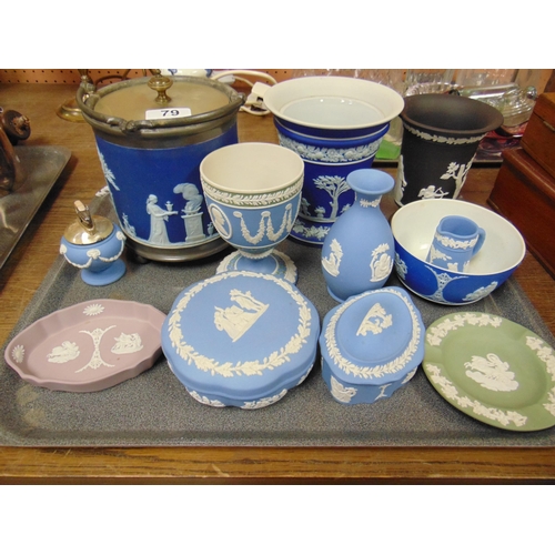 79 - Collection of Wedgwood jasper ware.