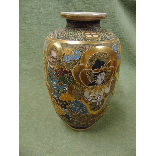 27 - Reproduction Satsuma pattern vase, 14