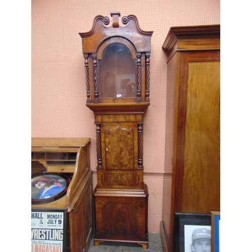 339 - Antique mahogany longcase clock body. 90