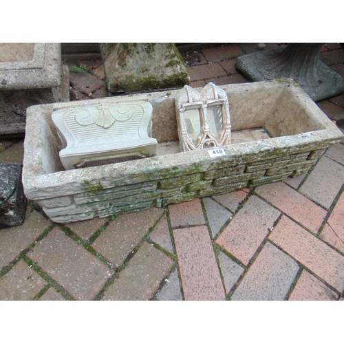 418 - Modern stoneware garden planter, 30