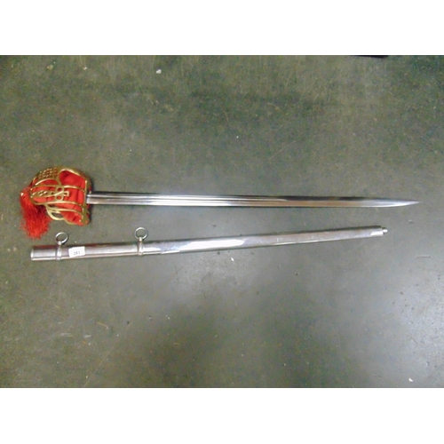 283 - An ornamental sword in scabbard.