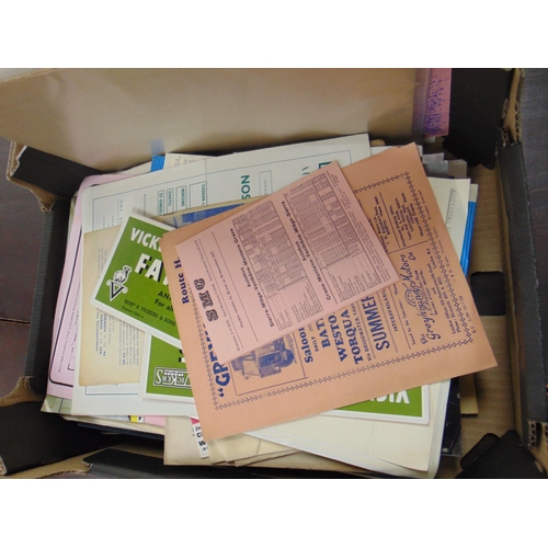 299 - Box of transport ephemera.