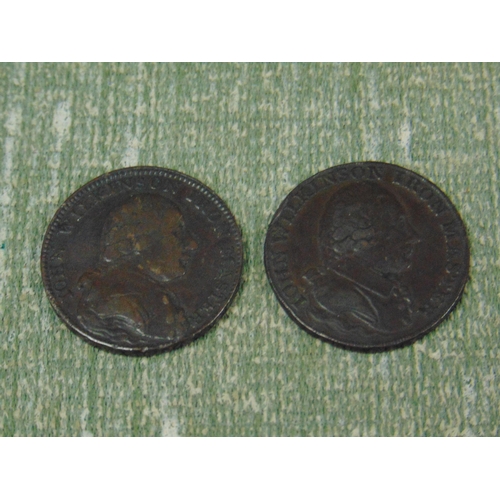 30 - Two John Wilkinson Iron Master half penny tokens, 1787 & 1790.