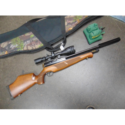 1 - BSA Scorpion .177 Air rifle, fitted with a two stage match trigger and a redesigned bolt action. Mou... 