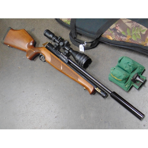 1 - BSA Scorpion .177 Air rifle, fitted with a two stage match trigger and a redesigned bolt action. Mou... 