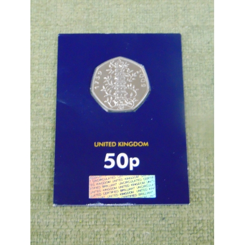 361 - Uncirculated Kew Gardens 50p piece.