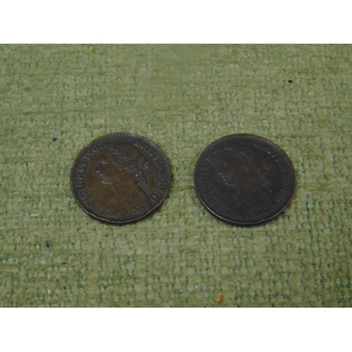 363 - Two farthings, EF . 1875 -1891.