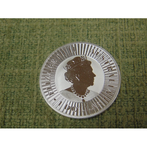 10 - Queen Elizabeth II Australian Silver $1 Kangaroo coin, 2022.