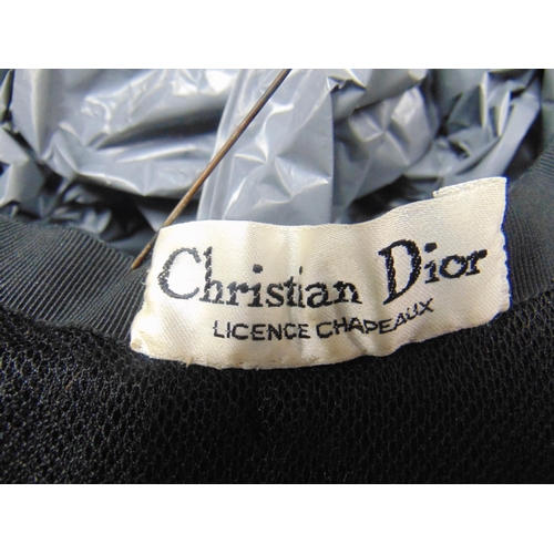 128 - Ladies Christian Dior hat.