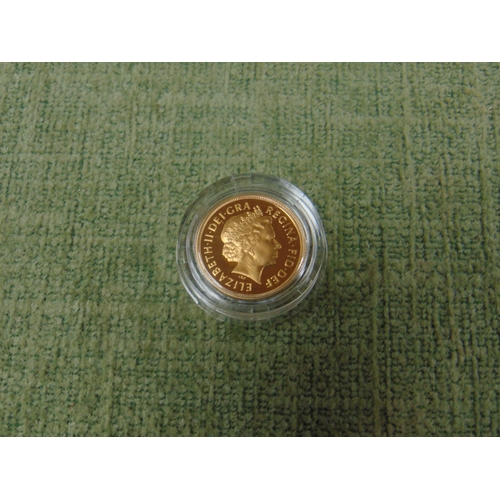 16 - Cased and boxed 200 millennium gold sovereign with certificate.