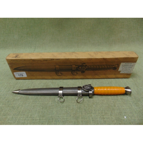 170 - Boxed reproduction Nazi dagger.