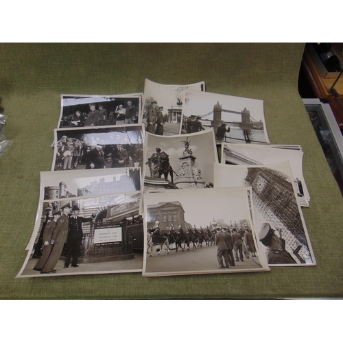 173 - Collection of 1960's photographs, to include Winston Churchill, Eisenhower, RAF personnel etc.