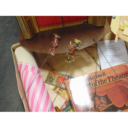 193 - Early 20th century Pollocks Toy Theatre , with plays, characters and backdrops.