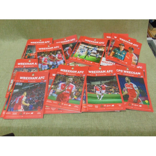 52 - Collection of Wrexham AFC home programmes, season 2021/22