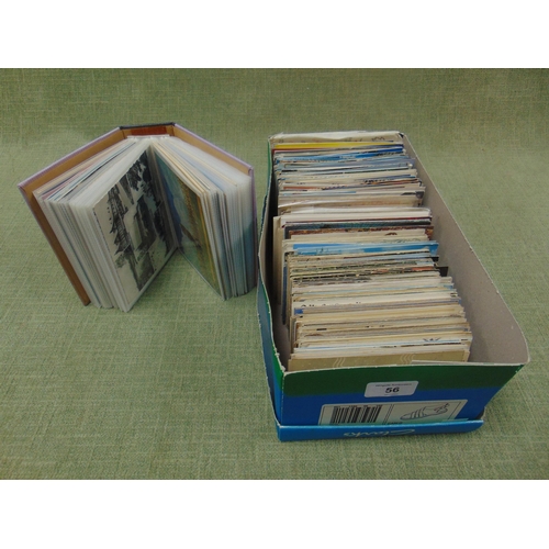 56 - Box of postcards.