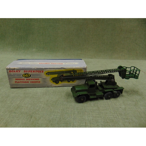 133 - Box Dinky Supertoys  No. 667 Missile servcing platform vehicle.