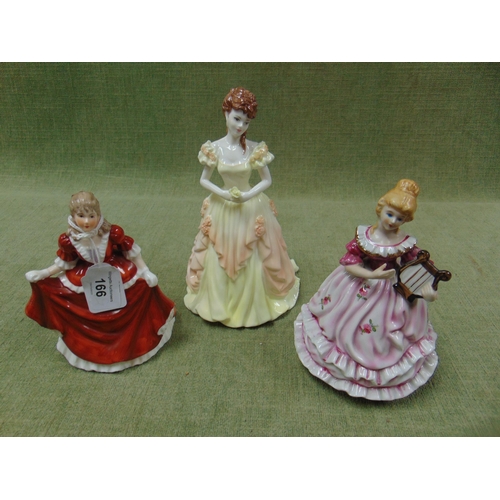 166 - Coalport ladies of fashion figurine - Karen , and two other figures. (3).