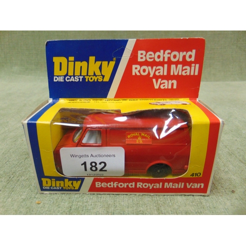 182 - Boxed Dinky Die cast Bedford Royal Mail van No. 410.