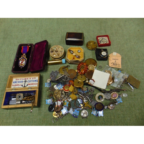 237 - Interesting collection of trinkets, silver, jewellery, etc.